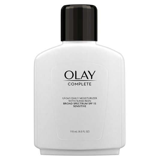 Olay Face Moisturizer, Complete All Day Moisturizer With Sunscreen Broad Spectrum SPF 15 - Sensitive, 4 fl. Oz, 1 unit