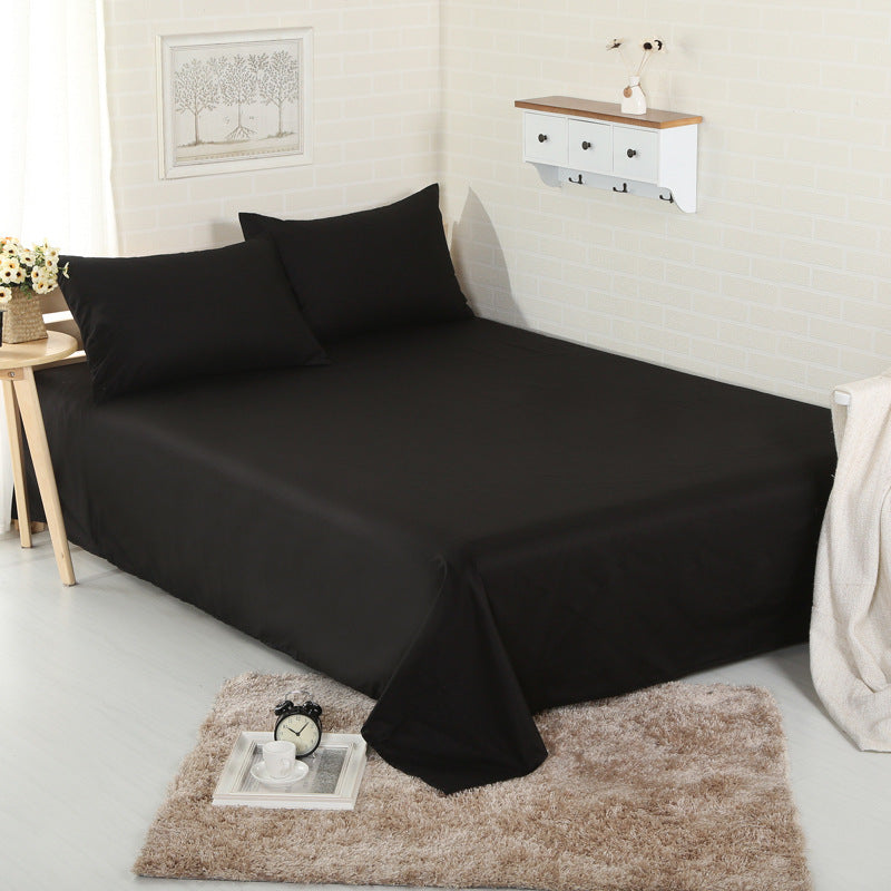 Cotton single-piece sheets Black