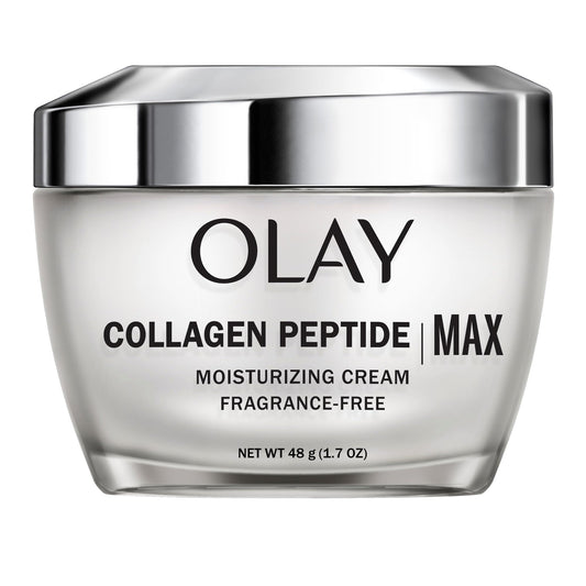 Olay Collagen Peptide Face Moisturizer, Firming Cream for Women, Fragrance-Free, Non-Greasy - Hydrating, Anti-Aging, Anti-Wrinkle, Smoothing of Fine Lines, Tightening Skin Care - Niacinamide, 1.7 Oz