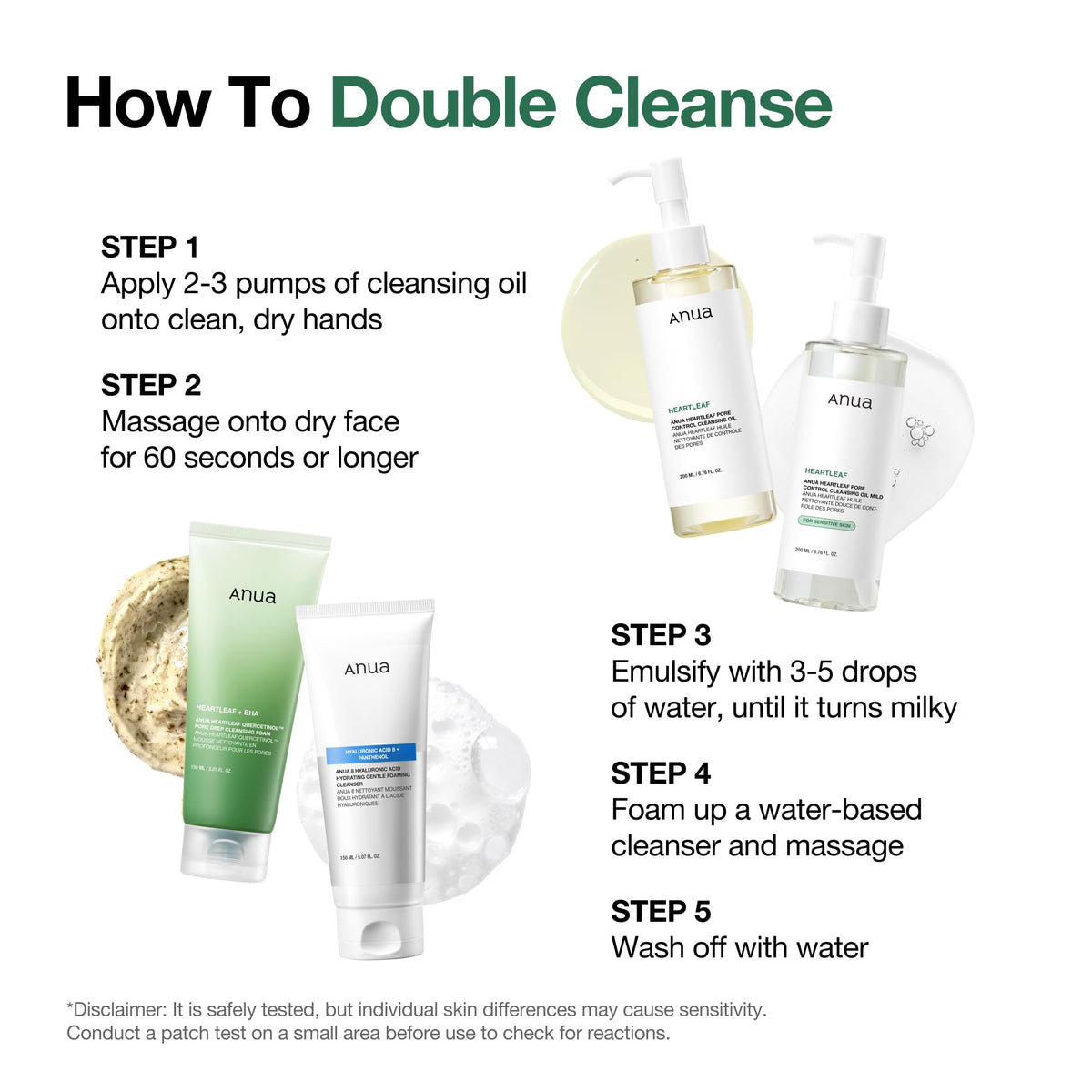 Anua Heartleaf Pore Control Cleansing Oil, Oil Cleanser for Face, Makeup Blackhead Remover, Korean Skin Care 6.76 fl oz(200ml) (original)