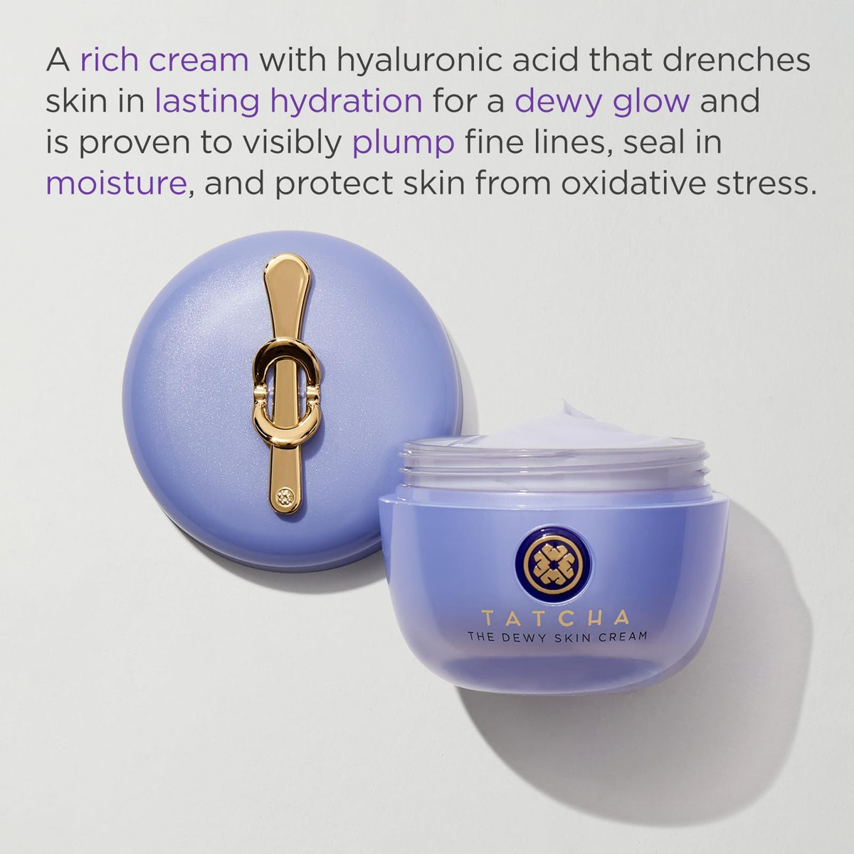 TATCHA The Dewy Skin Cream | Rich Face Cream to Hydrate, Plump and Protect Dry and Combo Skin, 50 ml | 1.7 oz