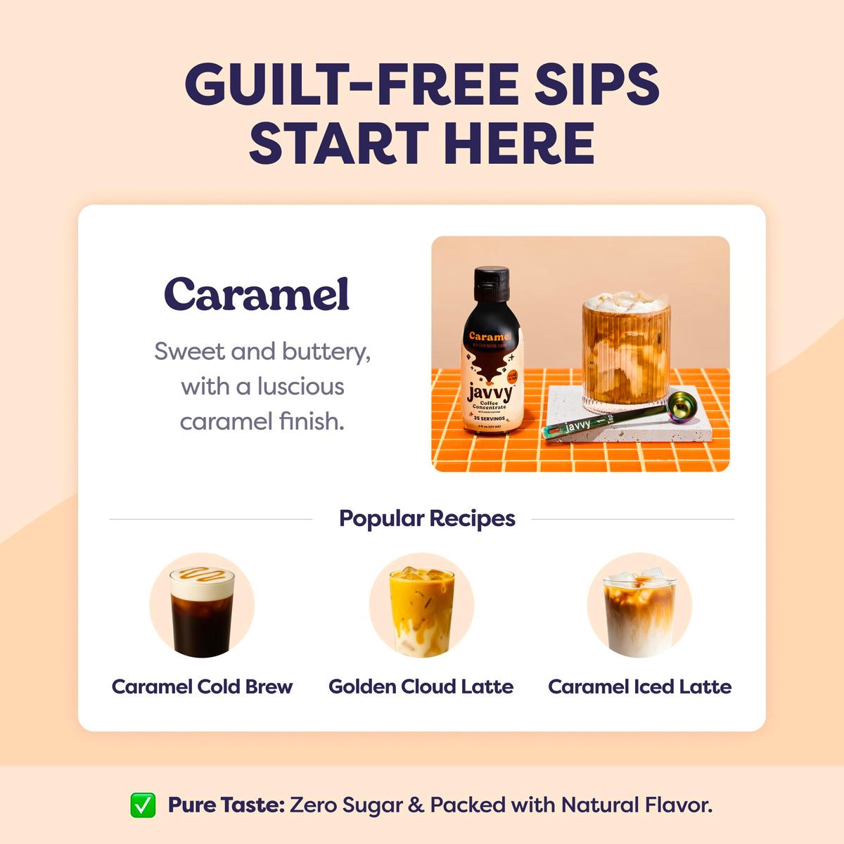 Coffee Concentrate - Cold Brew Coffee, Perfect for Hot or Iced Instant Coffees, Hot Drinks, Cold Brew Concentrate, 35 Servings - Caramel