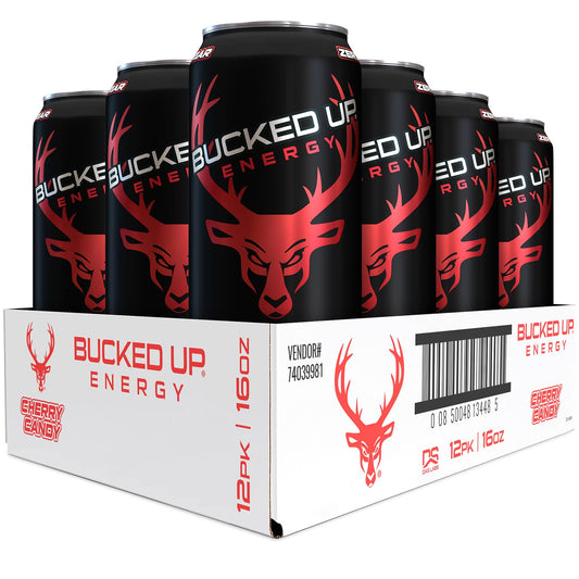 Bucked Up Energy Drink 300mg (Cherry Hard Candy) (12 CT)