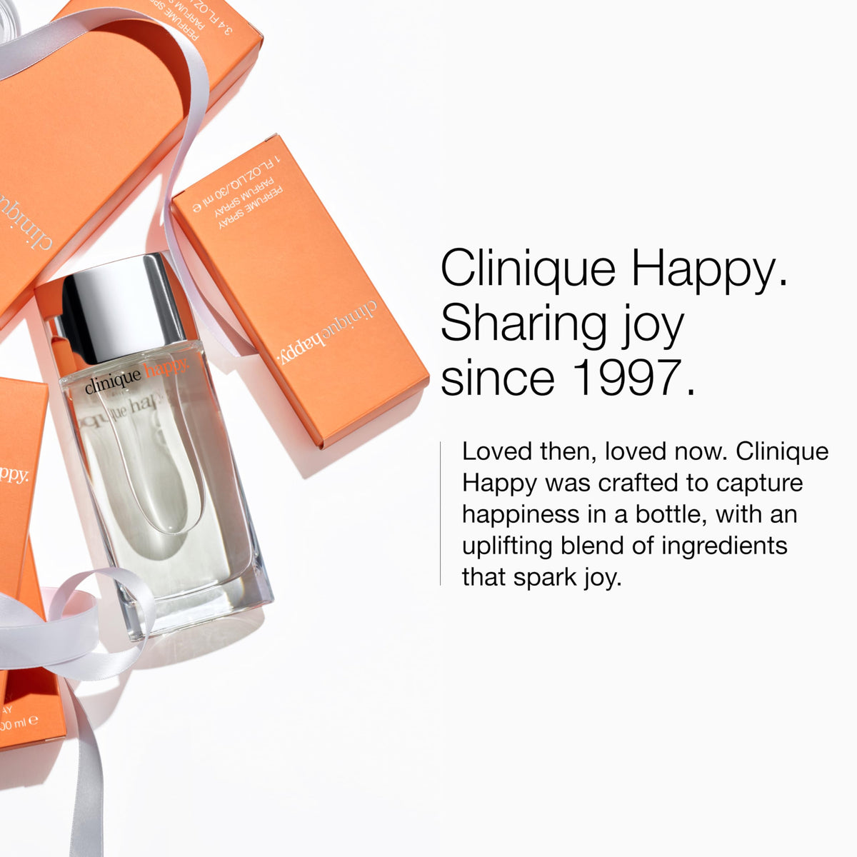 Clinique Happy Eau de Parfum Spray - Perfume For Women | Notes of Citrus-Bright + Floral-Fresh, 1 Fl Oz