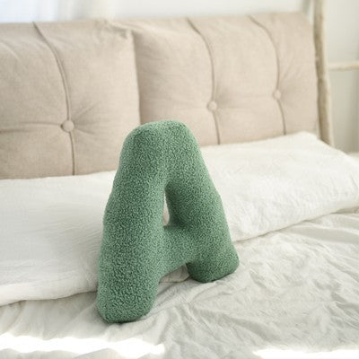26 English Letters Pillow Sofa Cushion Shooting Props A About 38x30cm