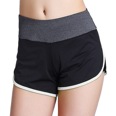 Fake two-piece sports fitness shorts White