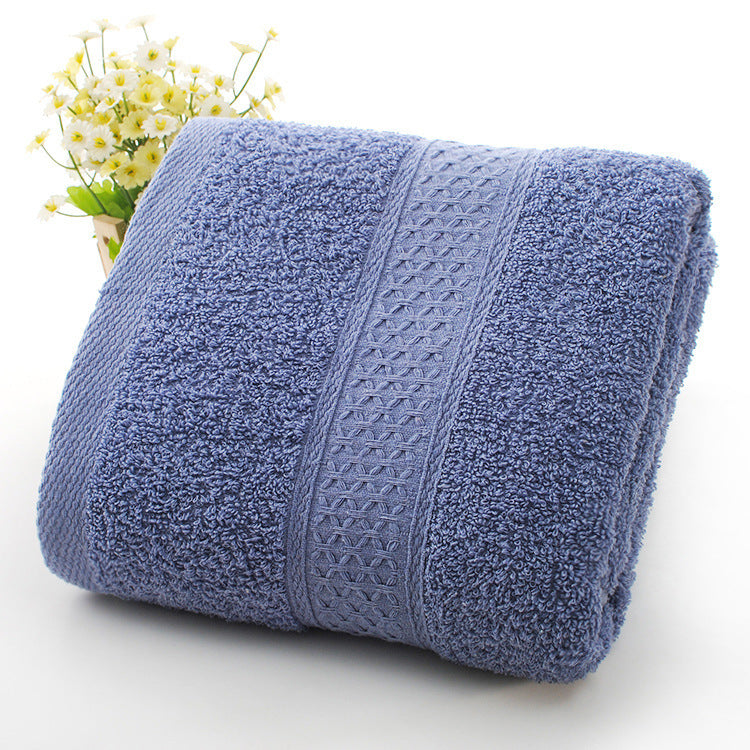 Thickened bath towel beach towel Dark Blue