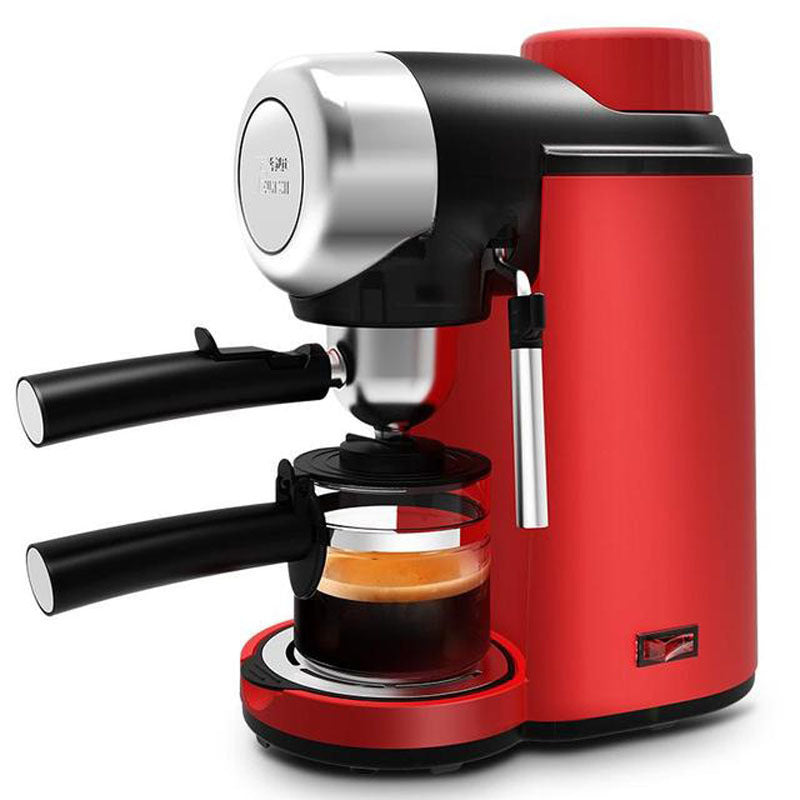 Home Italian Semi-automatic Coffee Machine Red