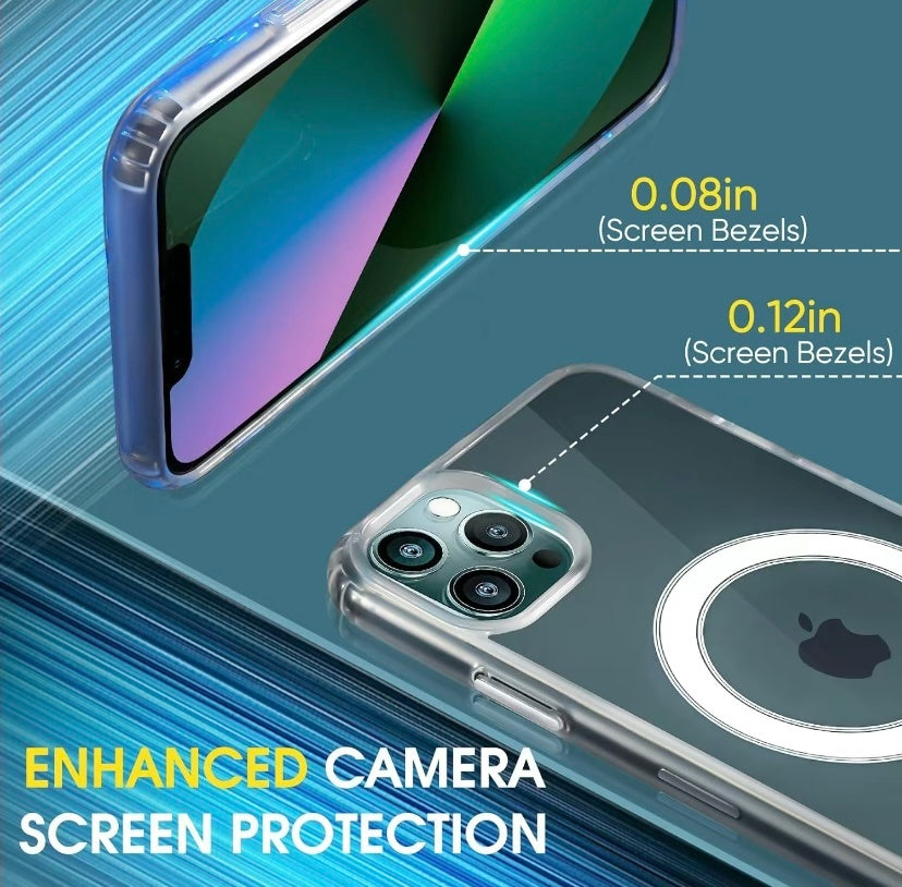 For Phone 15 14 Plus, Pro, Pro Max Case, Compatible With MagSafe, Shockproof Military - Grade Protection, Magnetic Phone Case For Phone 15 14 Plus, Pro, Pro Max, Classic Hybrid Case