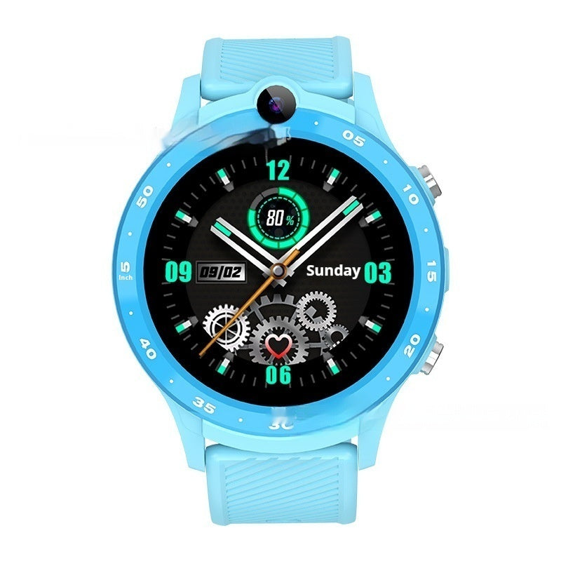 Children's Phone Watch 4G Video Call Three Netcom Intelligent Positioning Waterproof Blue