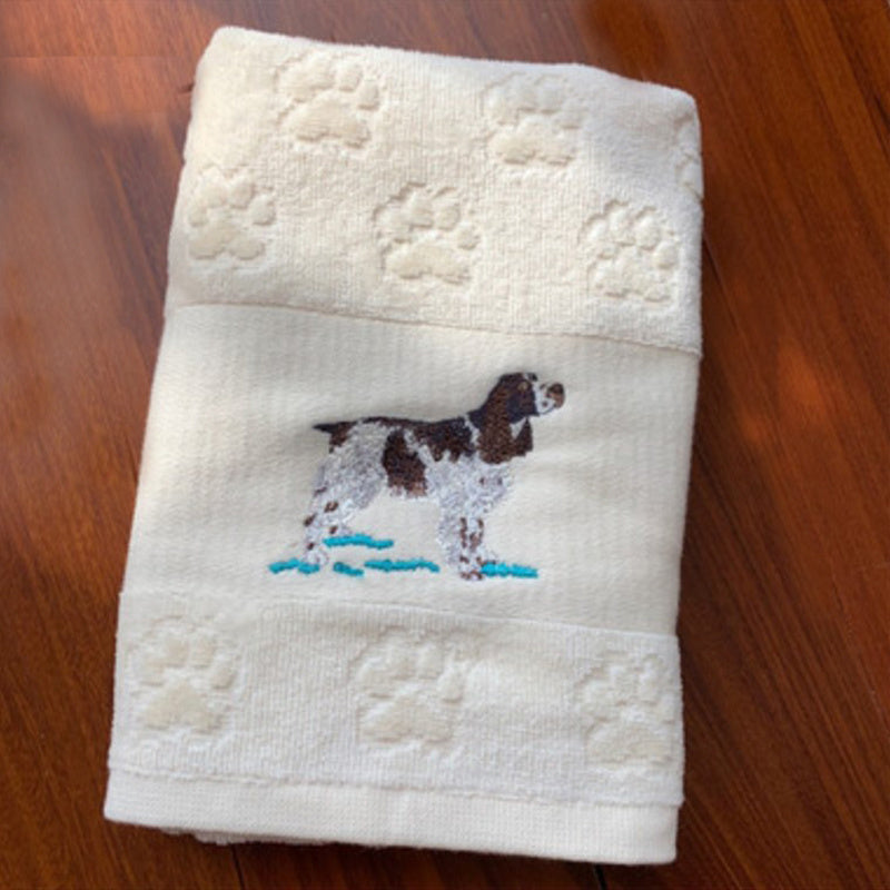 Dog Embroidery Water Absorbing Wash Towel 11 Style 62x40cm