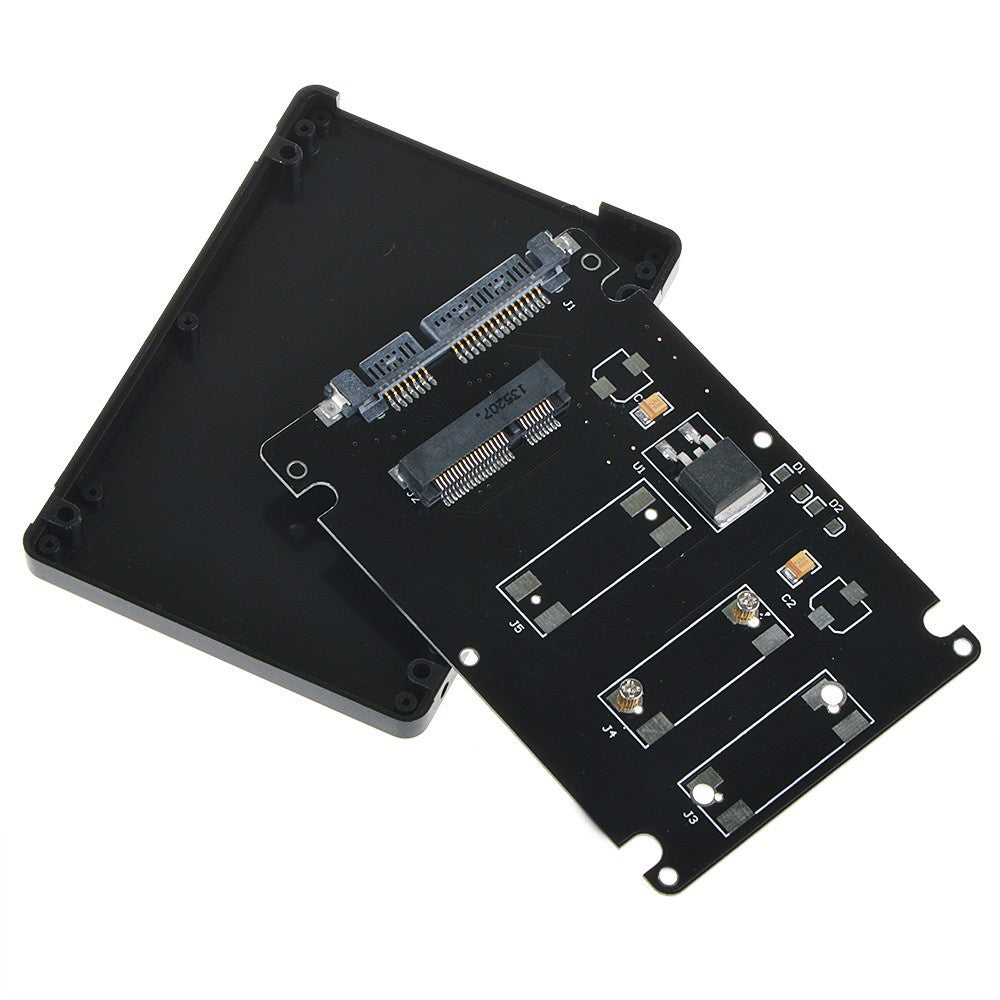 mSATA to SATA transfer box Black