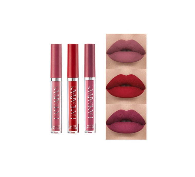 Matte Non-stick Cup Lip Gloss, Non-fading Matte Liquid Lipstick Set B 2.5ML