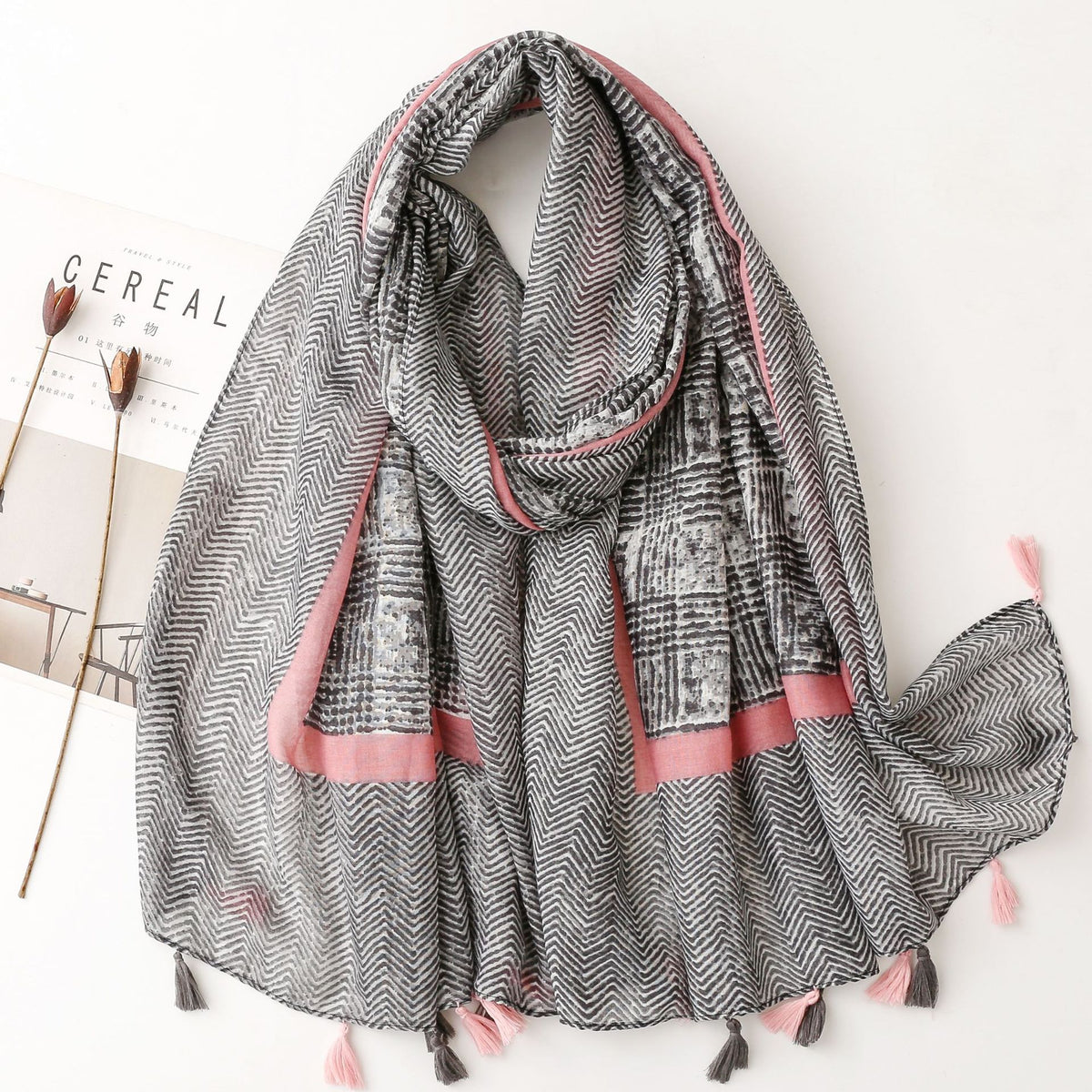 Creative Chinese Style Cotton And Linen Scarf SL2211022 180X88CM