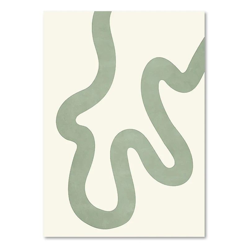 Green Plant Decorative Painting J Type