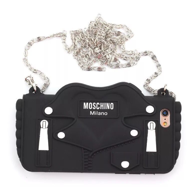 Silica Gel Protective Shell Chain Shell of Mobile Phone Shell with Personal Package Black