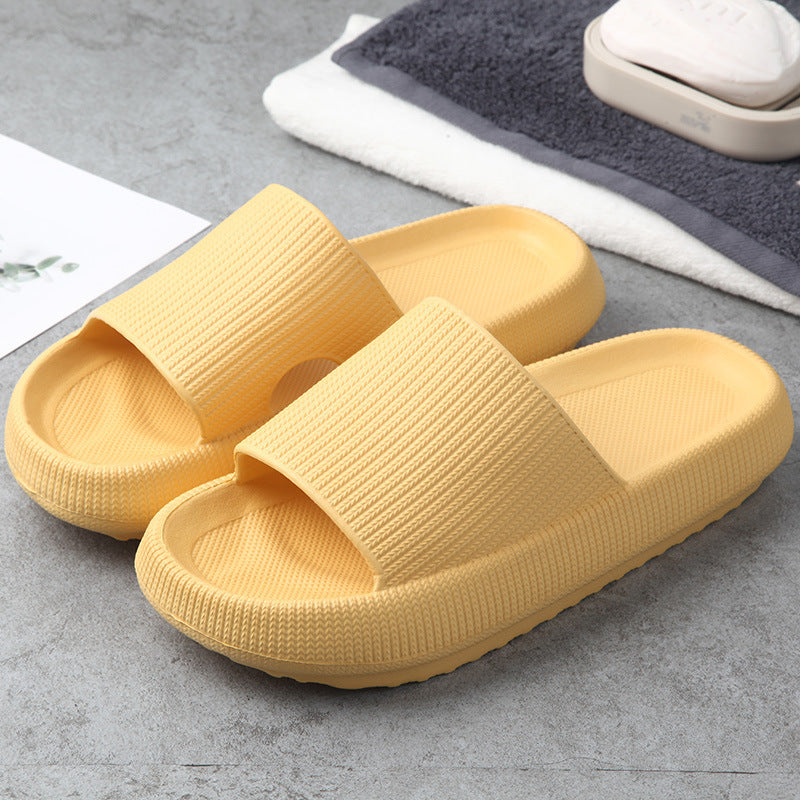 Soft Home Couple Slippers Yellow