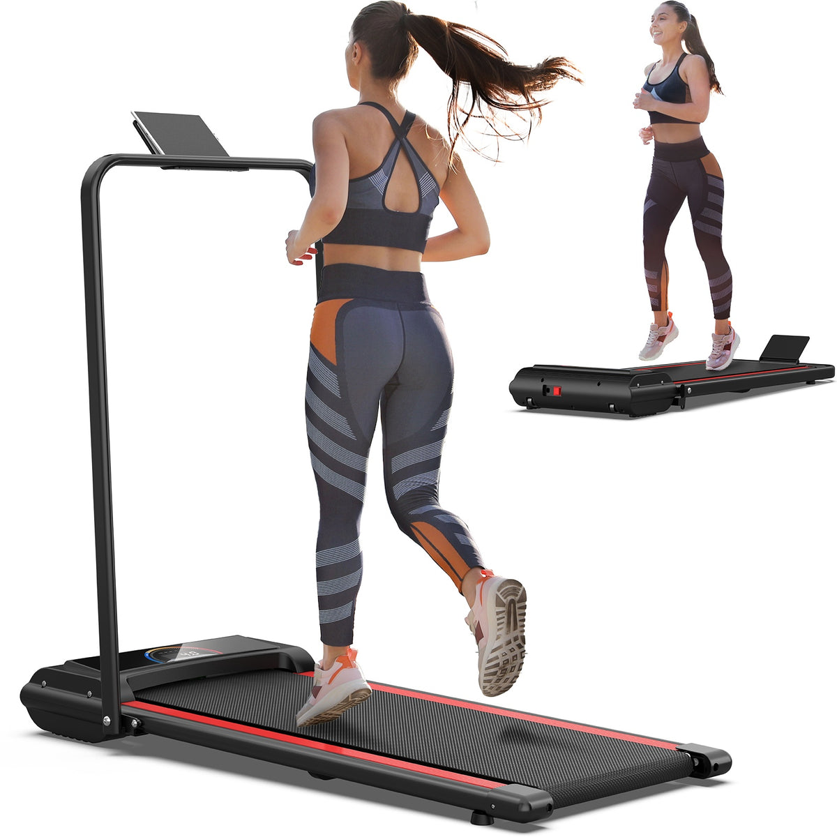 Q22-2A Treadmill walking & running pad with LED Display & Remote Control