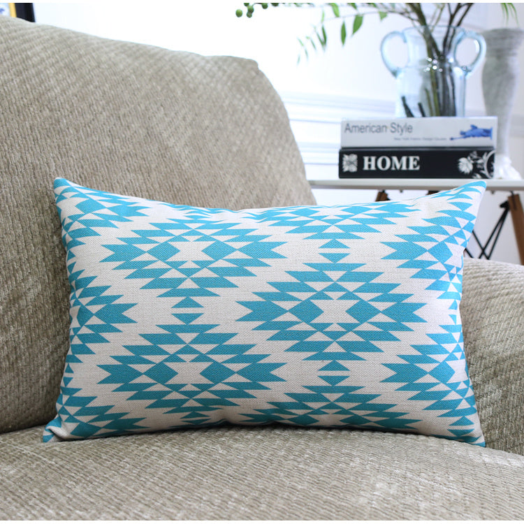 Nordic Color Geometric Throw Pillows Q4679 Long pillow 30x50cm
