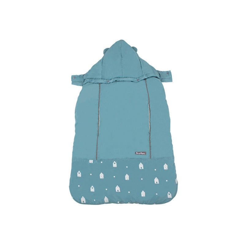 Warm Baby Carrier Cloak Cover Windproof Quilt Stroller Accessories Blue