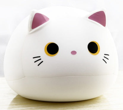 Pillow sofa waist cat doll cute animal pillow White