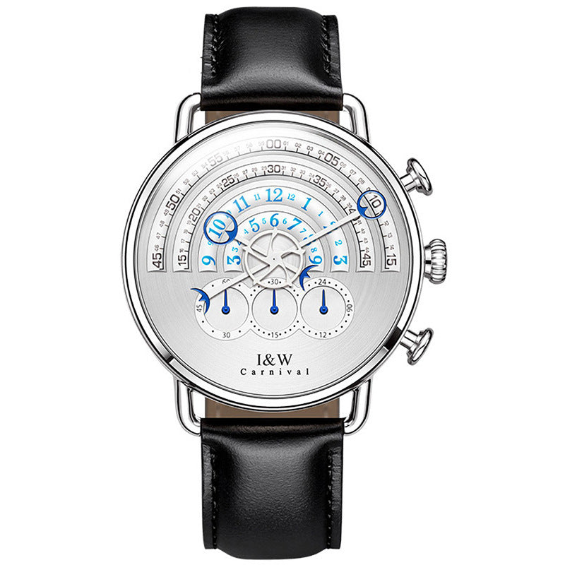 Creative watch waterproof belt fashion watch White black