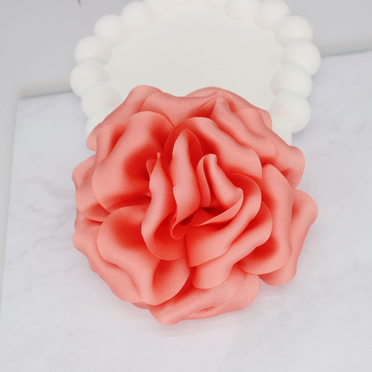 Elegant Business Suit Accessories Big Flower Sweater Brooch Watermelon Red
