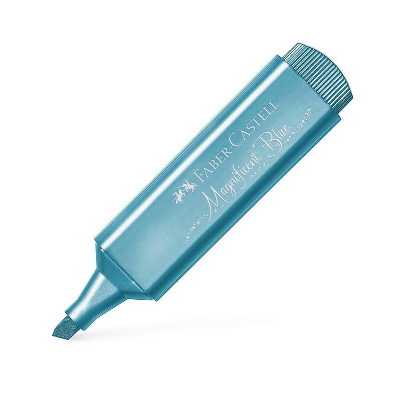 Faber-castell Metallic Highlighters Students Color Pens Blue
