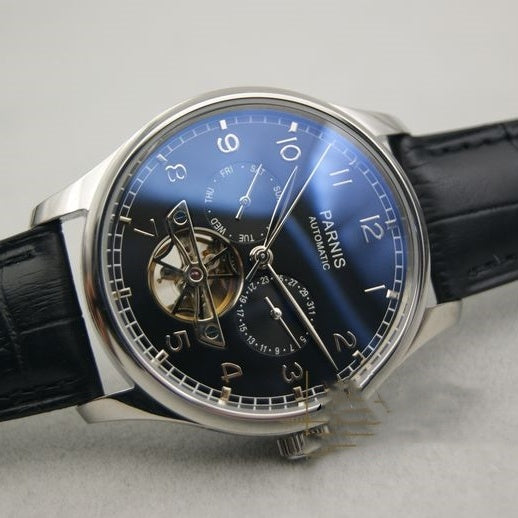Parnis shop watch men's watch Black
