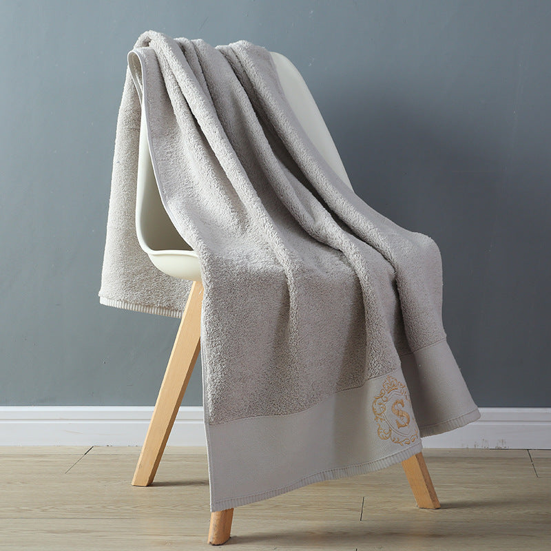 Five-star Hotel Bath Towels Are Soft And Absorbent Dolphin grey 80x160cm