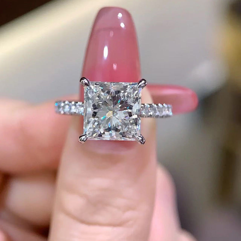 European And American Luxury Ice Flower High Carbon Diamond