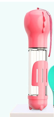 Pet Multi-functional Water Bottle 500ML Pink