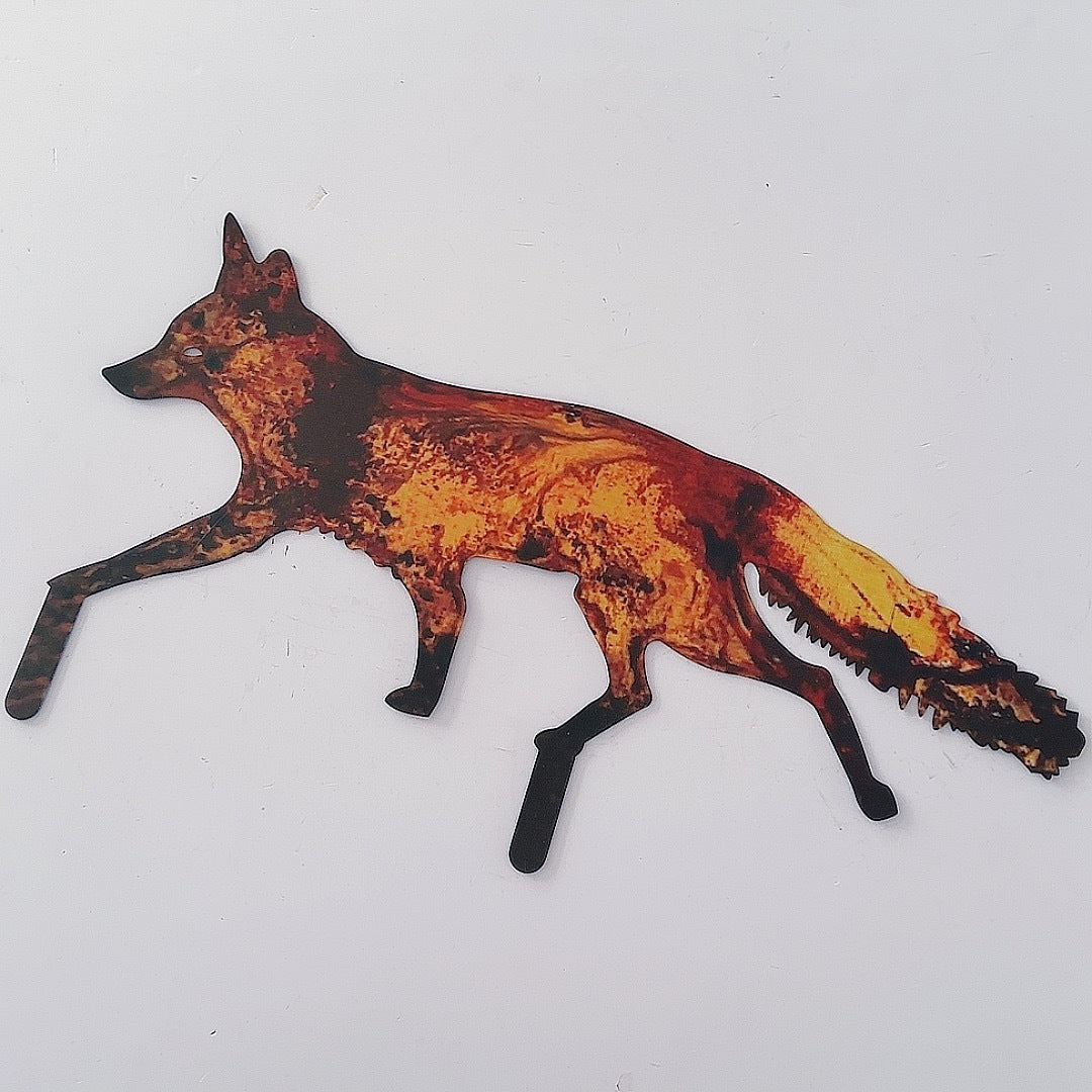 Fox Iron Outdoor Plug-in Decoration Foxer Large Size 50cm