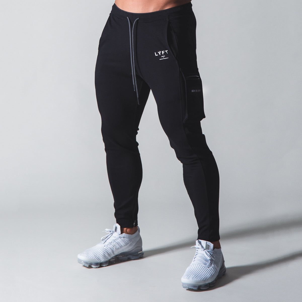 Men's Outdoor Fitness Exercise Pants Black