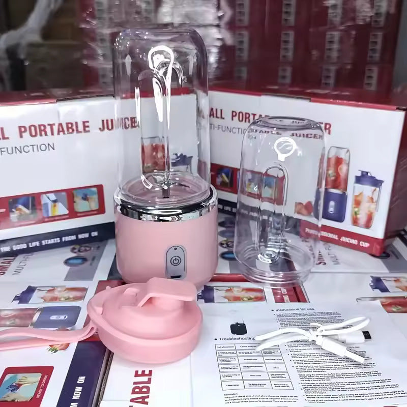 Multifunctional Large Capacity Wireless Portable Juicer Pink