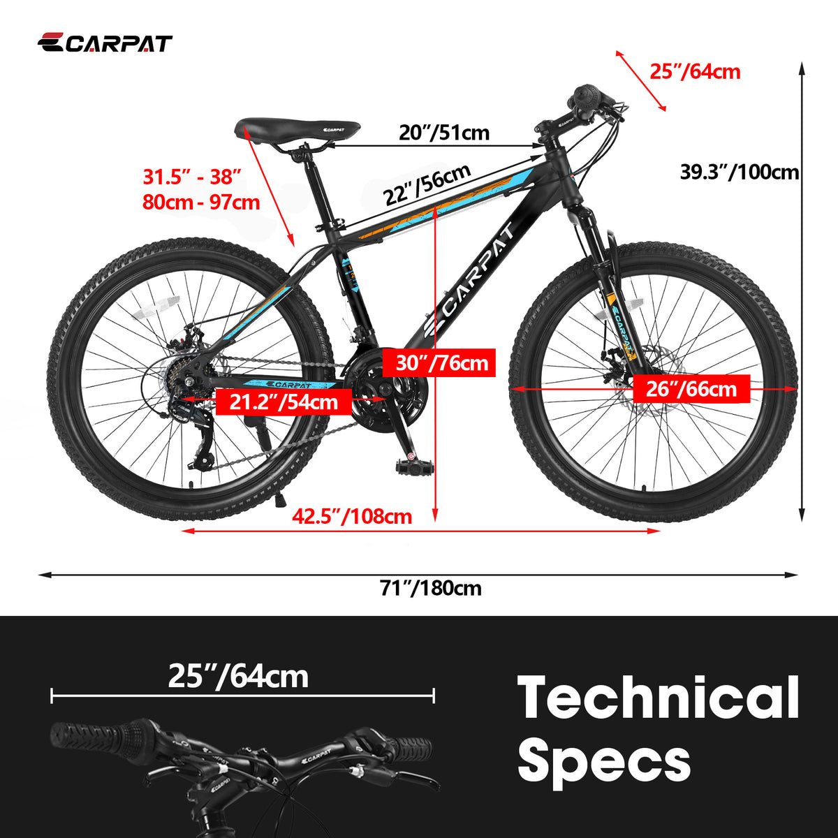 Bicycle S26102 BLACK-BLUE