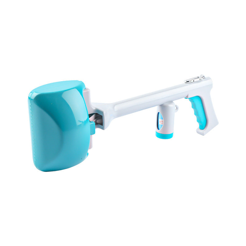 Dogs And Cats Extended Handle Toilet Clamp Blue