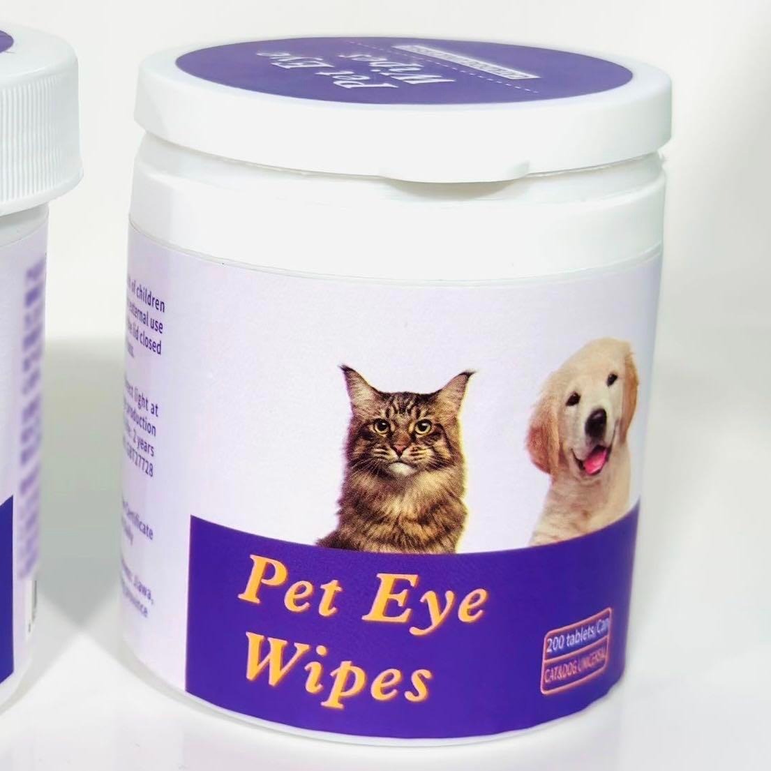 Pet Eye Wipes, 200 Wipes Can Pet Eye CleaningWipes, Tear Stain Removing Wipe, Pet Eye Wipesfor Dogs And Cats, Pets Eye Wipes, Pet Suppliesgentle