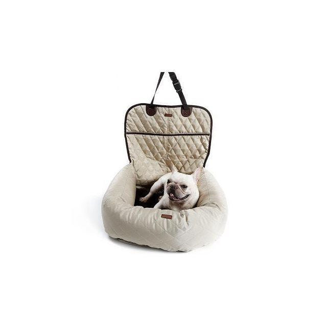 Pet Dog And Cat Car Front And Rear Bed Pads Beige