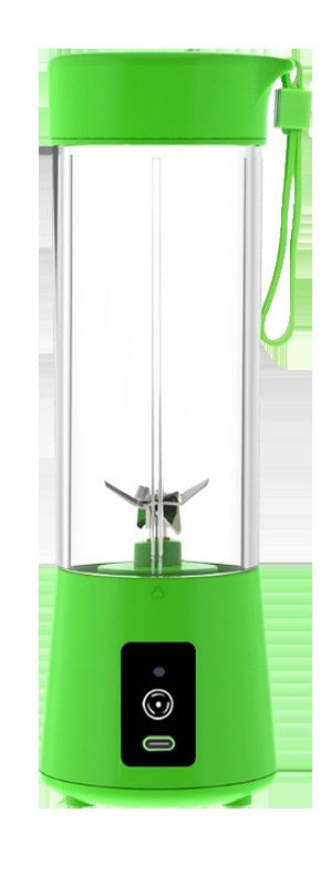 10 Colors Portable Small Electric Juicer Stainless Steel Blade Cup Juicer Fruit Automatic Smoothie Blender Kitchen Tool Green