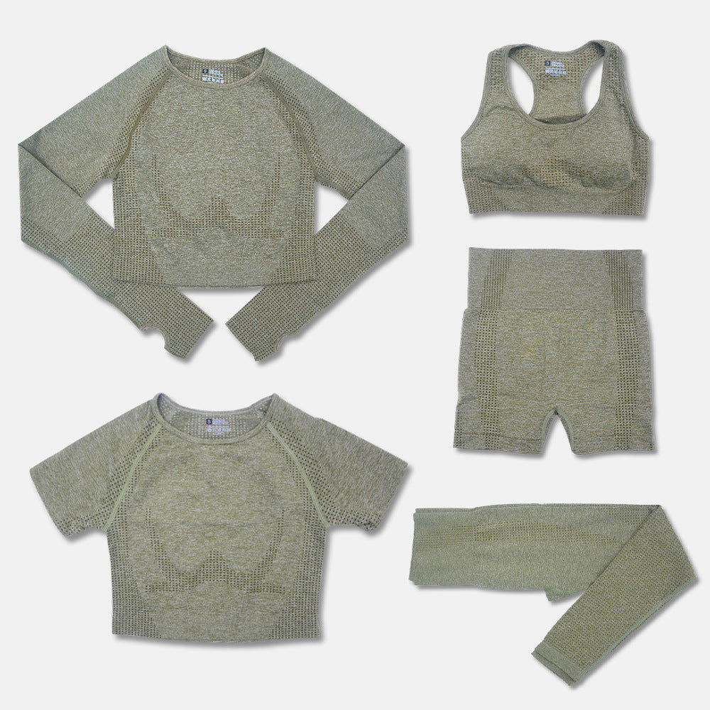 Fashion Women's Workout Yoga Clothes Army Green