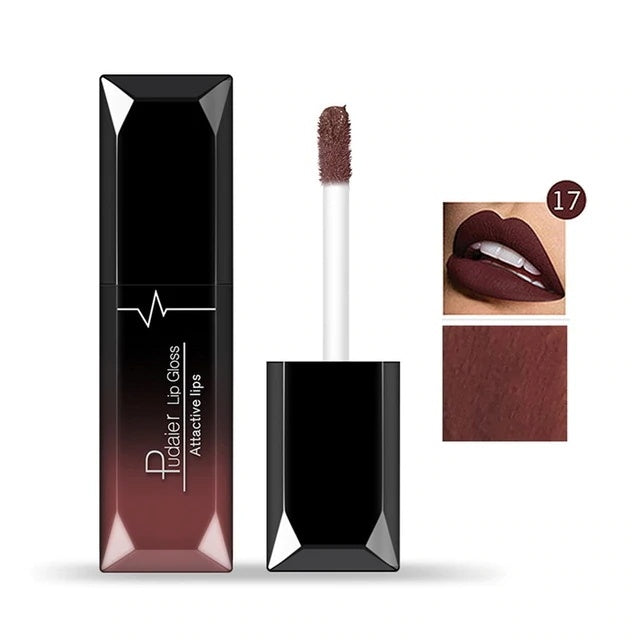 Makeup matte matte lip gloss lipstick 17color