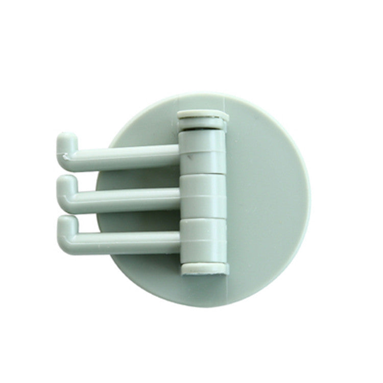 ABS Creative Hook Kitchen Wall Hanging Nail-Free Door Hooks Hooks for Bathroom Kitchen Storage Racks Green