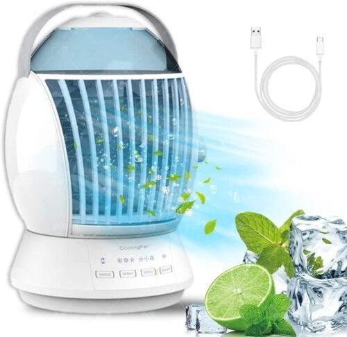 Fog Fan Desktop Student Office Air Cooler White USB