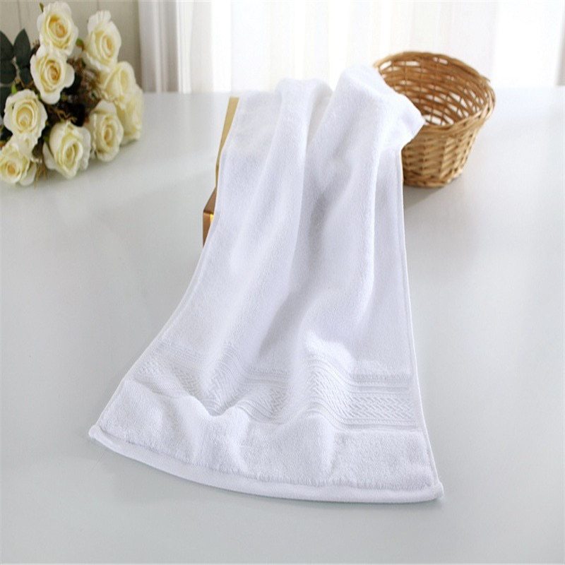 High quality bathroom cotton towels for home White