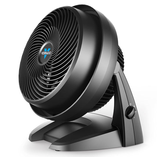 Vornado 630 Mid-Size Whole Room Air Circulator Fan for Home, 3 Speed Settings, Adjustable Tilt, Removable Grill, 9 Inch, Powerful Airflow, Manual Control Dial, Quiet Fan for Bedroom, Black