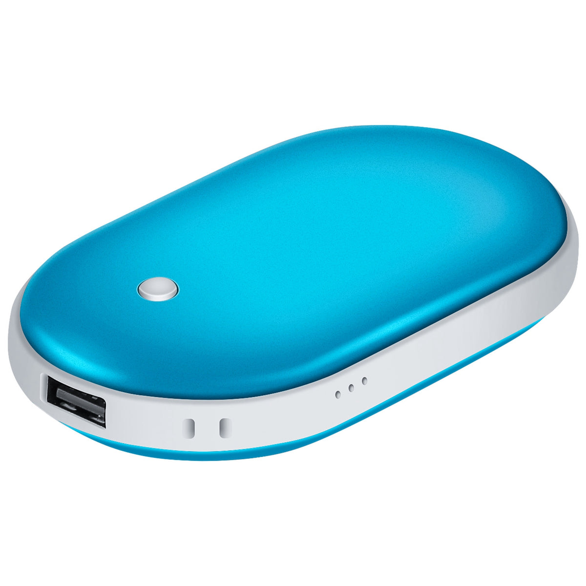 ROSELUXE Rechargeable Hand Warmer & 5000mAh Power Bank - Double-Sided Heat, 3 Levels Blue