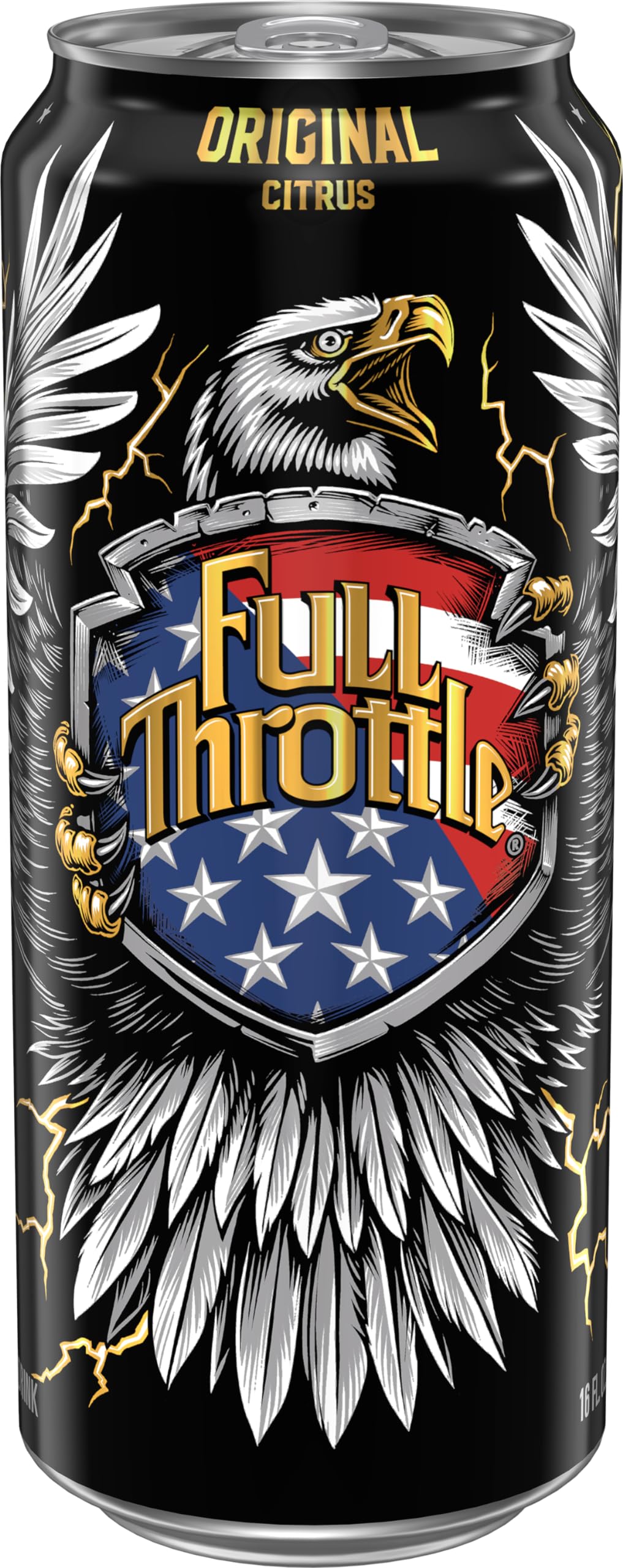 Full Throttle Citrus: Hard-Working Energy Drink. 16 Fl oz (Pack of 15)