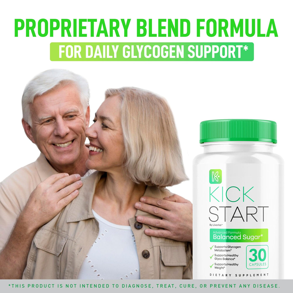 (2 Pack) Kick Start Glyco Optimizer Capsules, Kickstart Glycol Supplement Support Pills Premium - All Natural Advanced Formula, Kickstart Vitamin to Promote Energy & Health, 60 Capsules for 2 Months