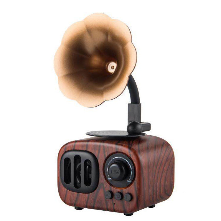Gramophone small speaker Brown